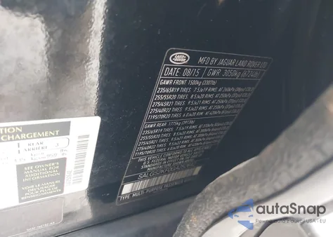 2016 Land Rover Range Rover 3.0L V6 Turbocharged Diesel Hse Td6 из США, поврежденный, VIN SALGS2KF0GA252642